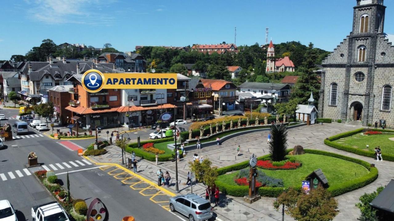 Apartamento Oppitz - No Coracao De Gramado Junto Da Rua Coberta Lägenhet Exteriör bild