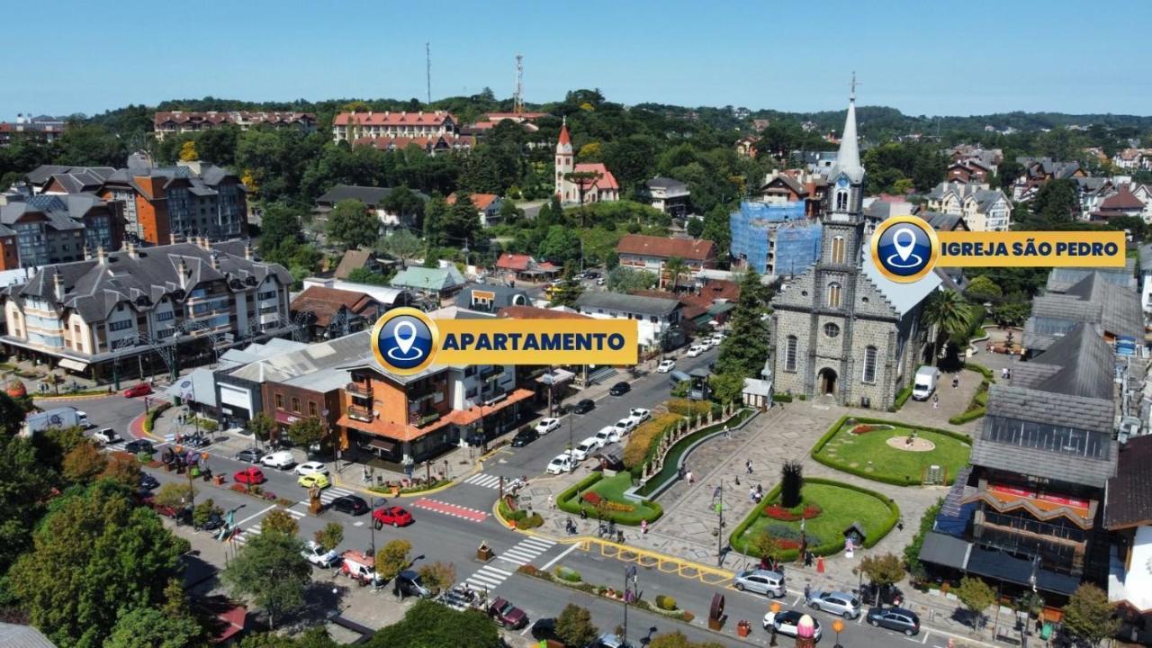 Apartamento Oppitz - No Coracao De Gramado Junto Da Rua Coberta Lägenhet Exteriör bild